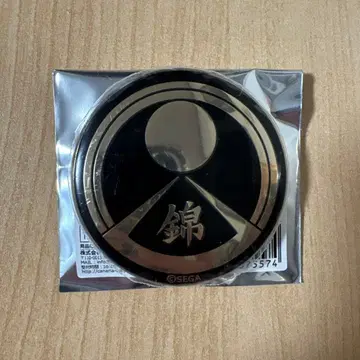 용과 같이 금 도금 문장 캔뱃지 니시키야마구미