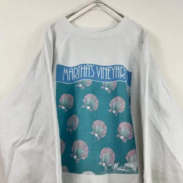 Hanes USA제 로고 맨투맨 트레이닝복 화이트