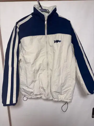 That's Life 나일론 자켓 화이트/블루 리버서블