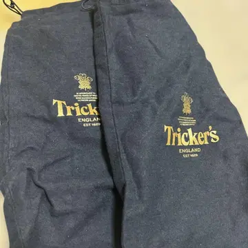 Tricker's 신발 주머니 네이비