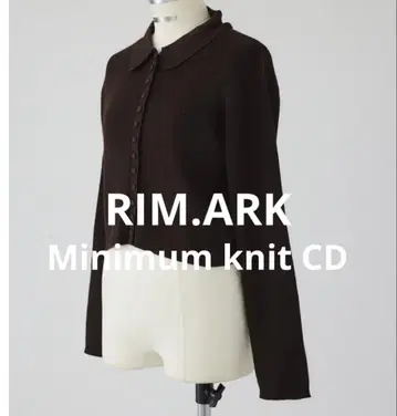 RIM.ARK 25AW 미니멈 니트 CD 브라운