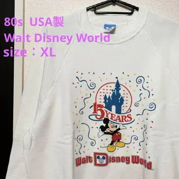 빈티지 80년대 미국 디즈니 월드 15주년 맨투맨 XL