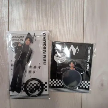 메구로 렌 아크릴 스탠드 거울 스티커 투어 굿즈 SnowMan