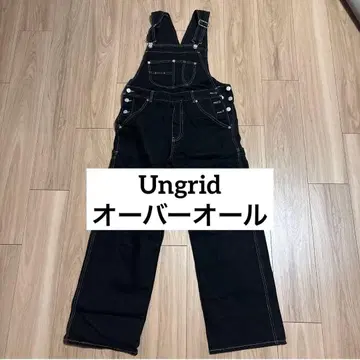 블랙 데님 오버롤