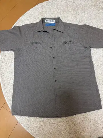 CiNTAS 워크 셔츠 그레이 구제 의류