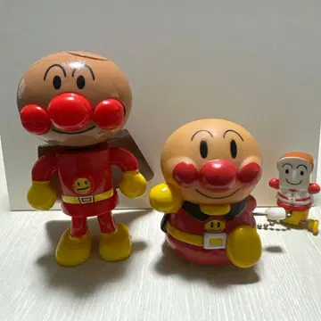 호빵맨 피규어 태엽 호빵맨 식빵맨 포함 및 덤