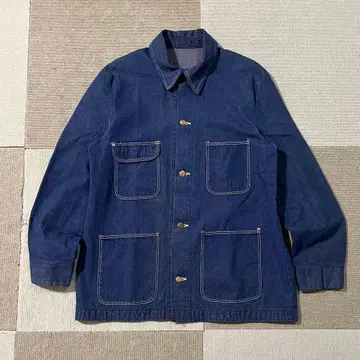 60's vintage Wrangler 데님 커버올 다크 네이비