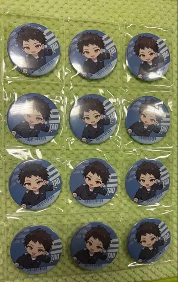 18TRIP 라운드 원 캔뱃지 키노우치 타오 12개