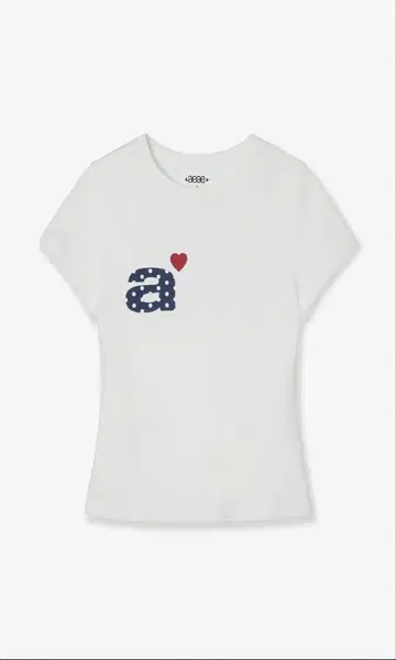 DOT SMALL LETTER TEE [WHITE]