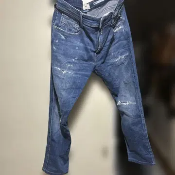 REPLAY 앙바스 데미지 데님