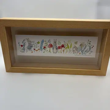 피터 래빗 아트 프레임 나무 테두리 벽걸이