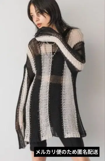 JEANASIS 인터샤 메쉬 니트 풀오버