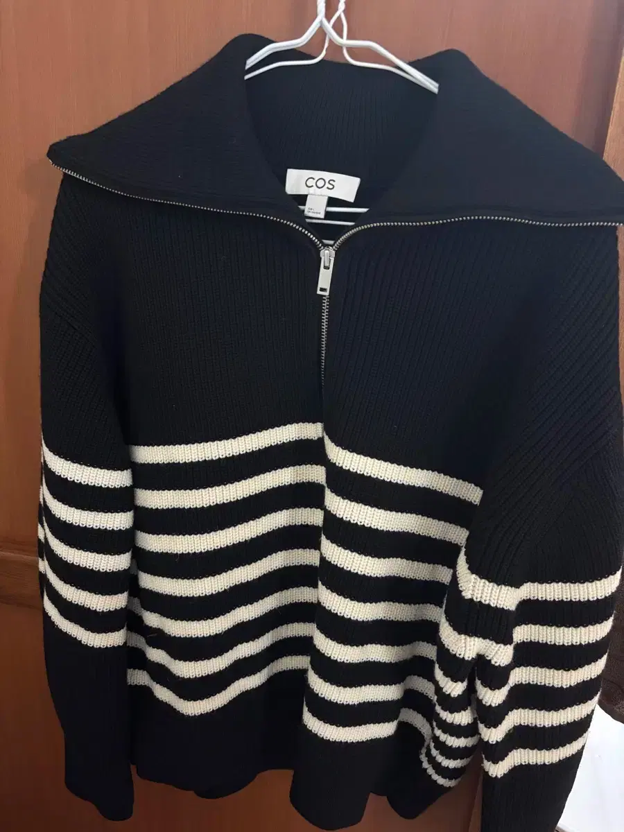 Cos Stripe Half Zip Knit