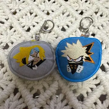 히로아카 자수 키홀더 세트 바쿠고 카츠키 가미나리 덴키