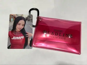 BLACKPINK POPUP 구매 혜택 포토 카드 클리어 파우치