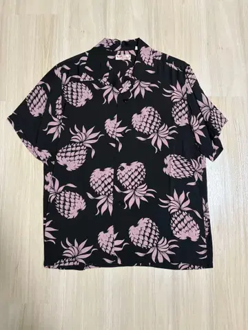 SUN SURF 파인애플 패턴 하와이안 셔츠 M 사이즈