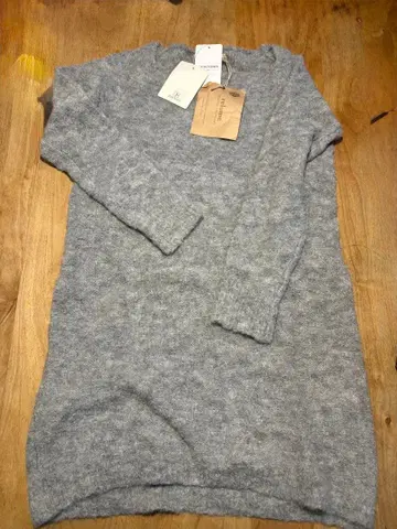 택 포함 미사용 새상품 relume 그레이 니트 튜닉