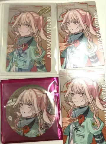 아키야마 미즈키 에피카 니고 프로세카 세카라이 5th 금박 사인 캔뱃지