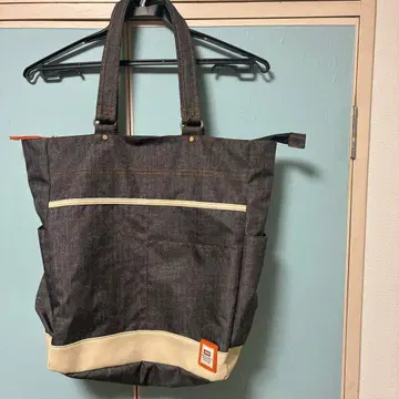 EDWIN 다크 데님 토트백 대용량