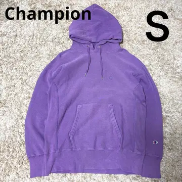 Champion 리버스 위브 후드티 S 퍼플 보라색 속기모 구제 의류