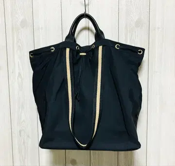 새상품급 nouer 라인 테이프 2WAY 복조리 토트백 블랙