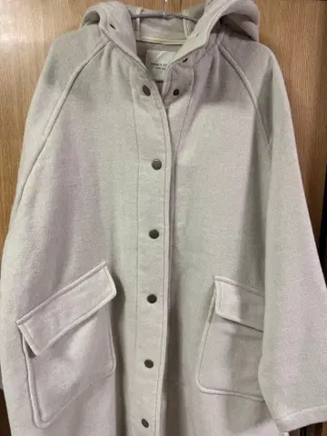 새상품 FREAKS STORE 더블 페이스 후드 코트 내추럴