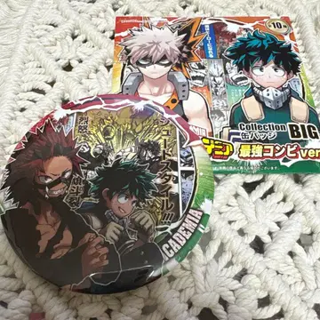 나의 히어로 아카데미아전 캔뱃지 BIG 최강 콤비 미도리야 키리시마