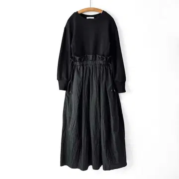 Firsthand 오가닉 코튼 쭈리 허리 코드 원피스 맨투맨