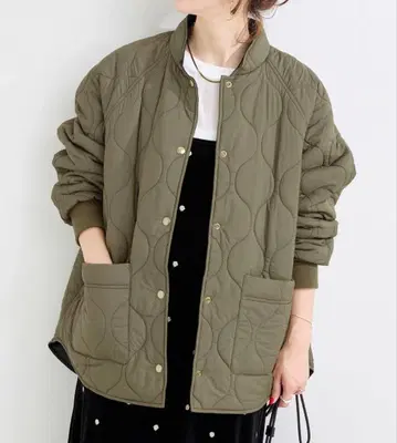 워셔블 퀼팅 리버서블 블루종