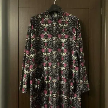 새상품급 V&A 룸웨어 원피스 보태니컬 무늬