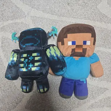 마인크래프트 스티브 오딘 봉제 인형