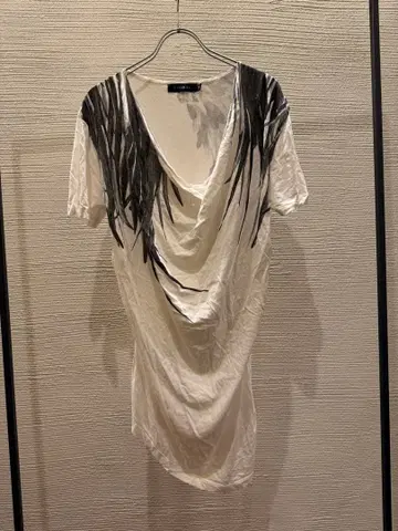 00s civarize drape t-shirt 셔츠 feather