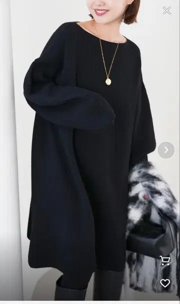 [택 포함 새상품] SLOBE IENA 파인 울 니트 미니 원피스