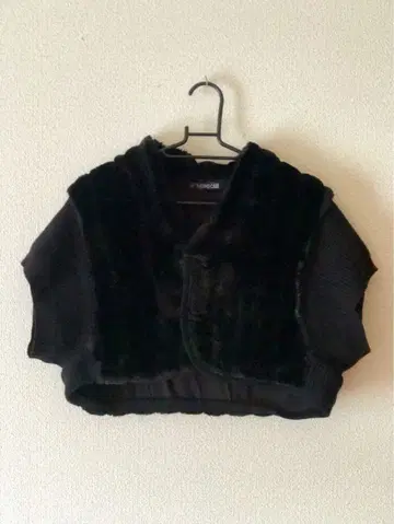 여성용 아우터/반팔 퍼 볼레로