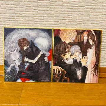 뱀파이어 기사 원화전 히노 마츠리 트레이딩 미니 색지 2장 세트