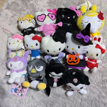 산리오 캐릭터 마스코트 봉제 인형 묶음 판매
