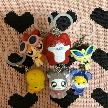 캐릭터 키링 메지루시 액세서리 참 6개 세트