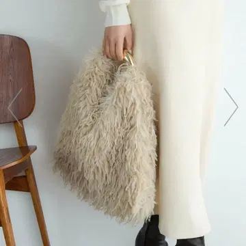 안데뮤 andemiu 메탈 핸들 퍼 백 미사용품