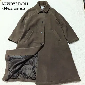 새상품급 로리즈팜 메리노울 스텐 코트 롱 코트 F 브라운