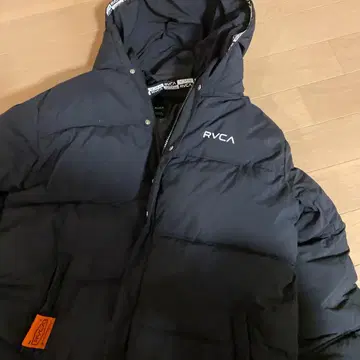 RVCA 후드 부착 다운 자켓 네이비
