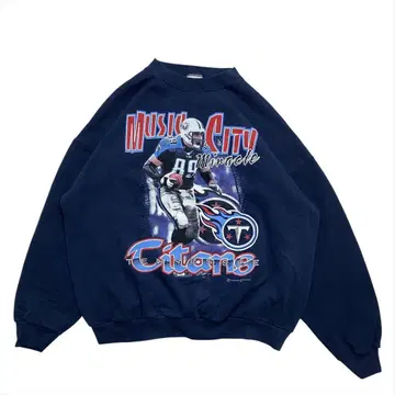 00s NFL 테네시 타이탄스 맨투맨 트레이닝복 구제 의류 남성용 XL