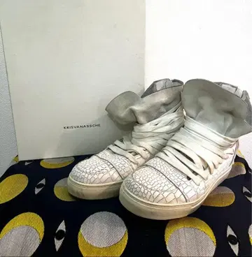 KRIS VAN ASSCHE 악어컷 하이컷 스니커즈 42