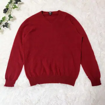 UNIQLO (유니클로) 캐시미어 100% 니트 빨간색