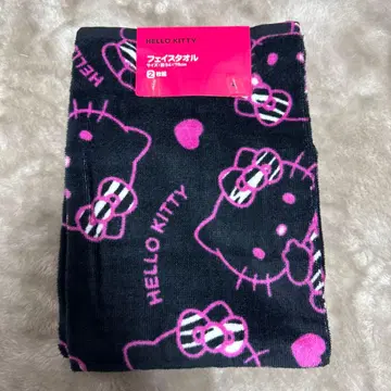 키티 페이스 타월 2장 세트