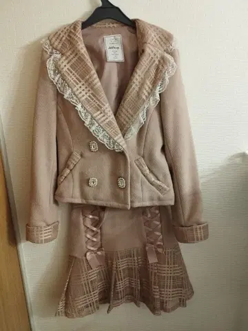 Ank Rouge 스커트 셋업 핑크 새상품급 M