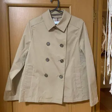 매킨토시 필로소피 숏코트 발수 더블 브레스트 트렌치