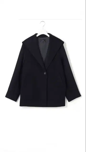 [클리닝 완료] 23구 S 울 캐시미어 비버 후드 부착 숏코트 34