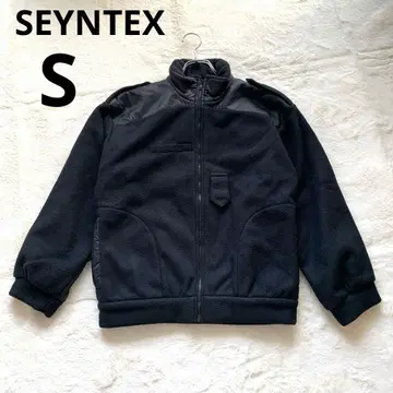 새상품급 SEYNTEX  플리스 자켓 밀리터리 자켓 블랙