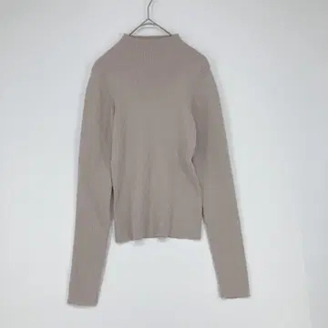 rienda 베이지 리브 니트 상의