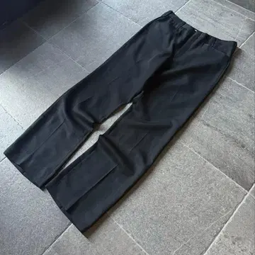 70s usa제 폴리에스테르 개버 슬랙스 'BLACK' W35/L32